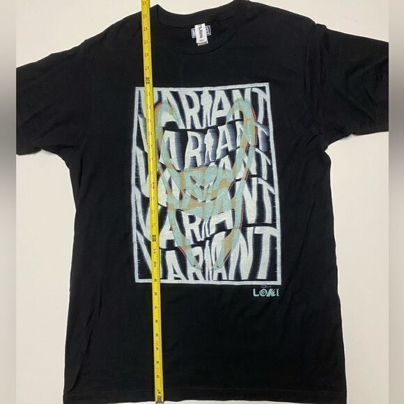 Marvel Men’s Unisex Black Loki Groovy Variant Text Graphic Shirt Sz M - Picture 4 of 9